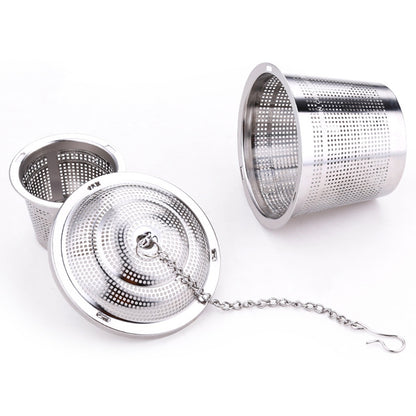 ELECTROPRIME Stainless Steel Locking Spice Tea Strainer Mesh Infuser Tea Ball Filter, Middle Size: 6.5 x 6cm