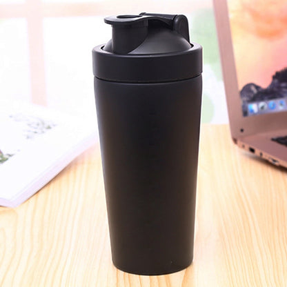 ELECTROPRIME 500mL(17.5oz) Healthy Sports Cup Stainless Steel Protein Powder Classic Shaker Bottle Replacement Milkshake Cup