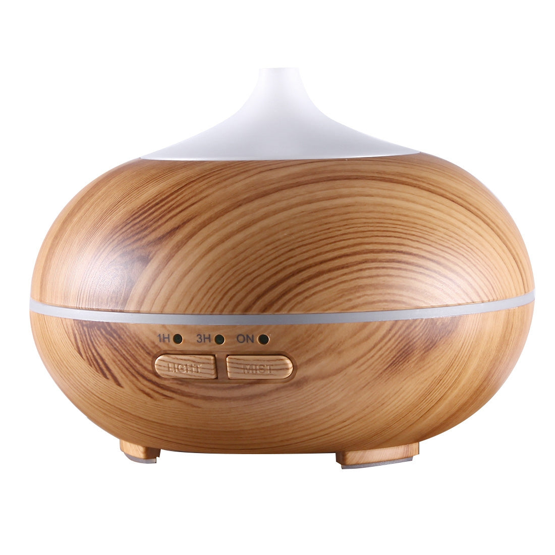 ELECTROPRIME 10W 150mL Wood Grain Aromatherapy Air Purifier Humidifier with LED Light for Office / Home Room(Brown)