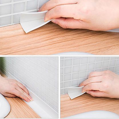 ELECTROPRIME PVC Kitchen and Bathroom Waterproof and Mildew Proof tape, Size:38mm x 3.2m(White)