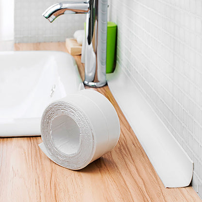 ELECTROPRIME PVC Kitchen and Bathroom Waterproof and Mildew Proof tape, Size:38mm x 3.2m(White)