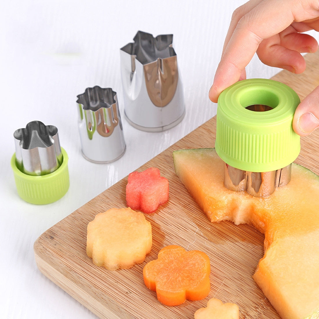 ELECTROPRIME 8 in 1 Stainless Steel Fruits Vegetables Cutting Embossed Dies Butterfly Patch Embossed Printing Creative Cut Tools