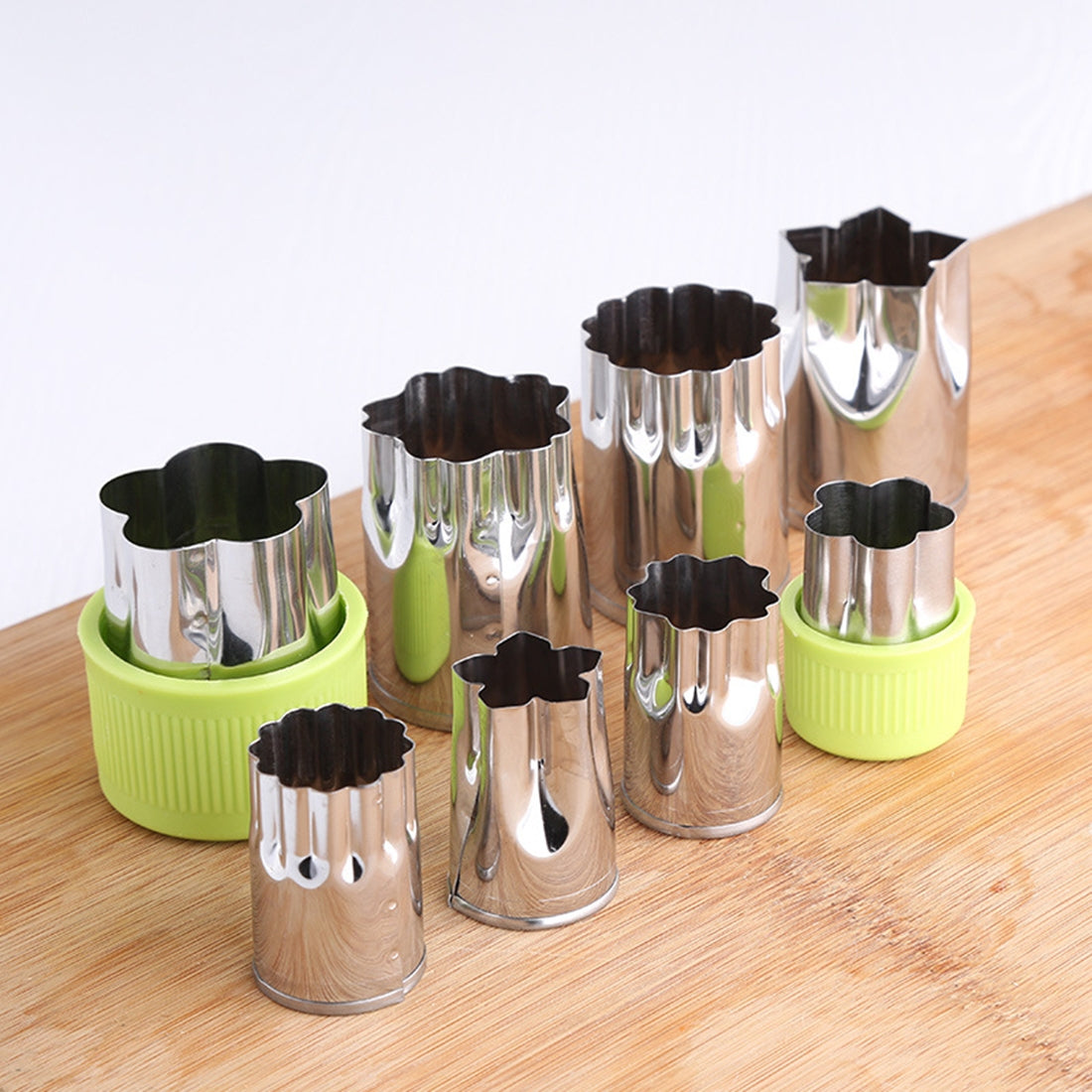 ELECTROPRIME 8 in 1 Stainless Steel Fruits Vegetables Cutting Embossed Dies Butterfly Patch Embossed Printing Creative Cut Tools