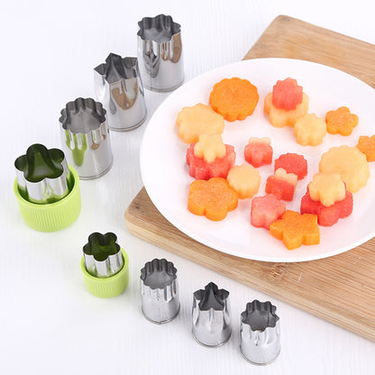 ELECTROPRIME 8 in 1 Stainless Steel Fruits Vegetables Cutting Embossed Dies Butterfly Patch Embossed Printing Creative Cut Tools