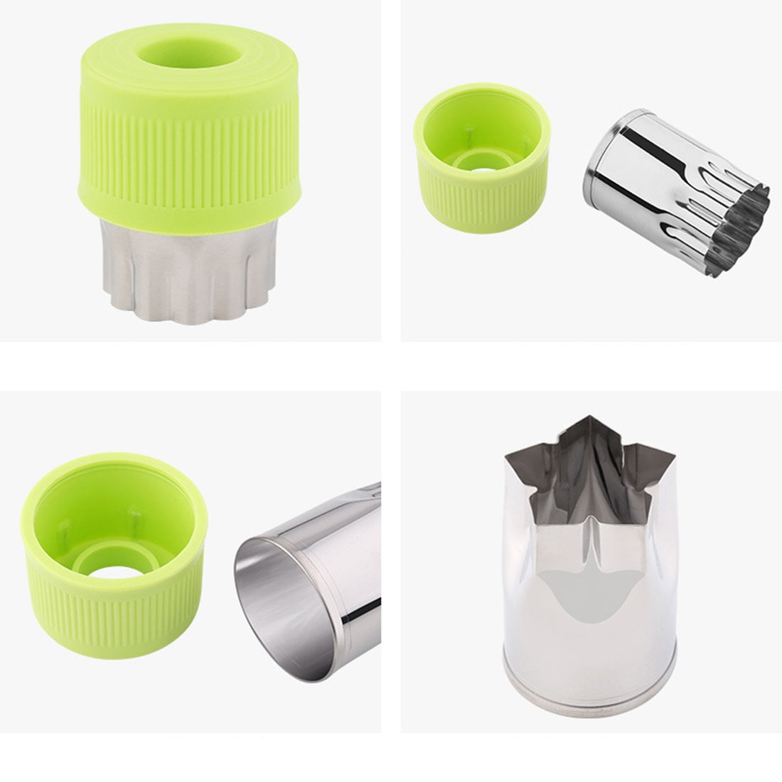ELECTROPRIME 8 in 1 Stainless Steel Fruits Vegetables Cutting Embossed Dies Butterfly Patch Embossed Printing Creative Cut Tools