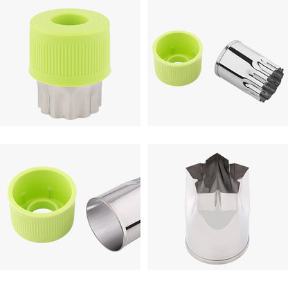 ELECTROPRIME 8 in 1 Stainless Steel Fruits Vegetables Cutting Embossed Dies Butterfly Patch Embossed Printing Creative Cut Tools