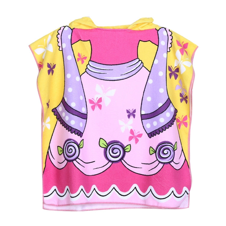 ELECTROPRIME Children Beach Towel Hooded Cloak Kids Boy Girl Baby Bath Towel Absorbent Bathrobe Swim Clothes, Size: 60 x 120cm, Suitable for Height 1.2m or Less