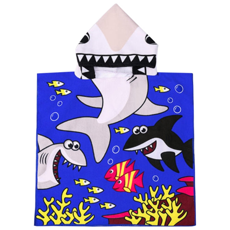 ELECTROPRIME Children Beach Towel Hooded Cloak Kids Boy Girl Baby Bath Towel Absorbent Bathrobe Swim Clothes, Size: 60 x 120cm, Suitable for Height 1.2m or Less