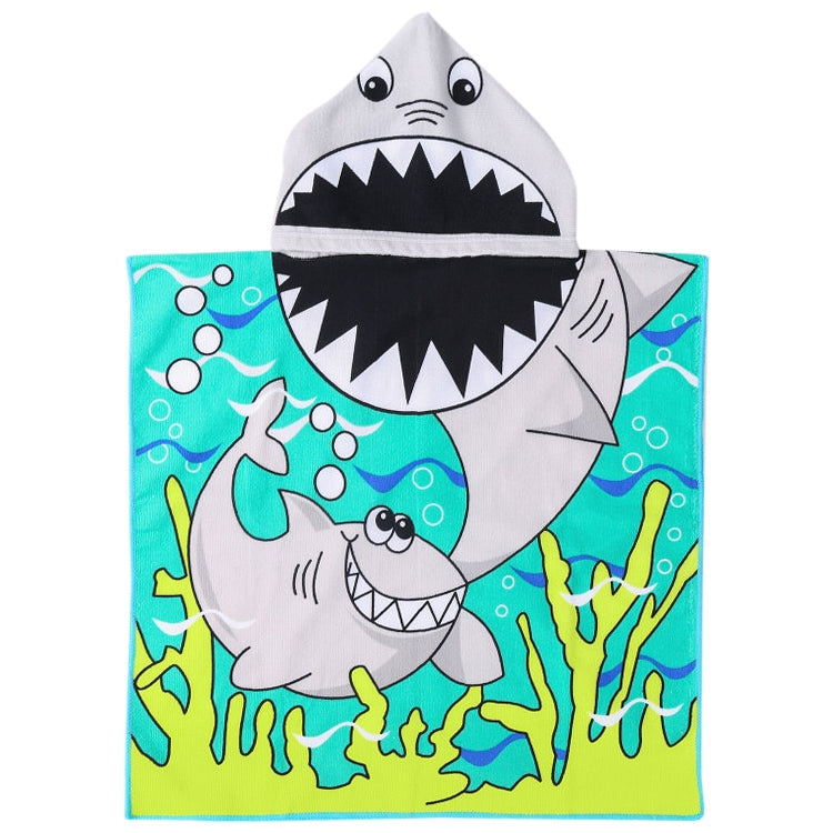 ELECTROPRIME Children Beach Towel Hooded Cloak Kids Boy Girl Baby Bath Towel Absorbent Bathrobe Swim Clothes, Size: 60 x 120cm, Suitable for Height 1.2m or Less