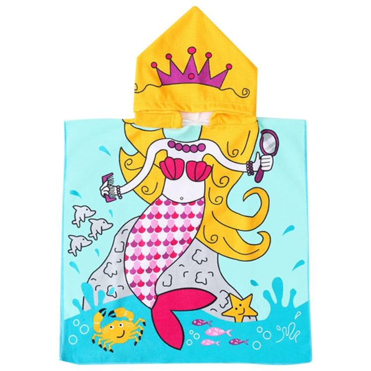 ELECTROPRIME Children Beach Towel Hooded Cloak Kids Boy Girl Baby Bath Towel Absorbent Bathrobe Swim Clothes, Size: 60 x 120cm, Suitable for Height 1.2m or Less