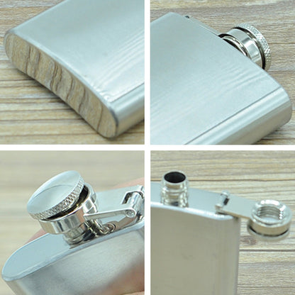 ELECTROPRIME 100ml(3.5oz)  Pocket Flagon Outdoor Sports Flat Liquor Flask Camping Ultralight Portable Wearproof Wine Pot(Silver)