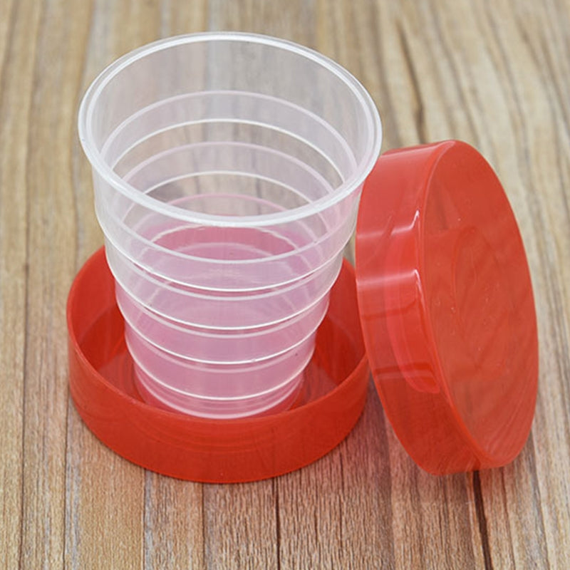 ELECTROPRIME 4 PCS 200ml Fashionable Outdoor Activity Using Plastic Portabel Folding Dringking Cup