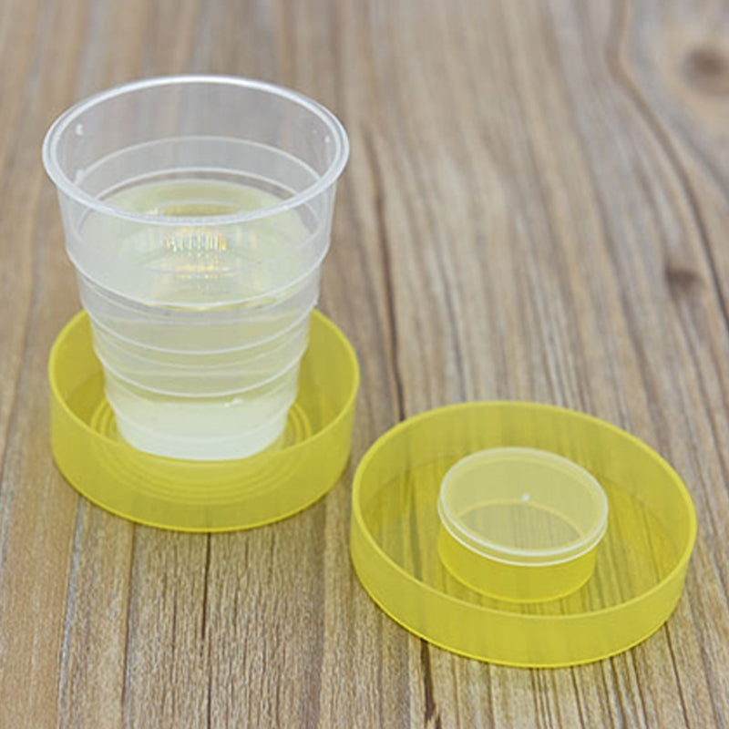 ELECTROPRIME 4 PCS 200ml Fashionable Outdoor Activity Using Plastic Portabel Folding Dringking Cup
