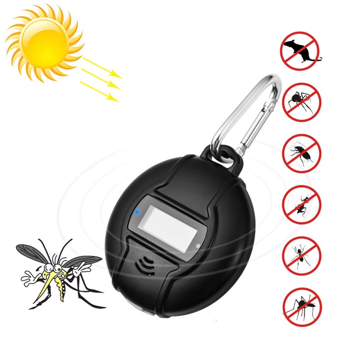 ELECTROPRIME Q3 Outdoor Portable Solar Pest Control Insect Bugs Ultrasonic Mosquito Repellent Repeller Killer with Compass Function
