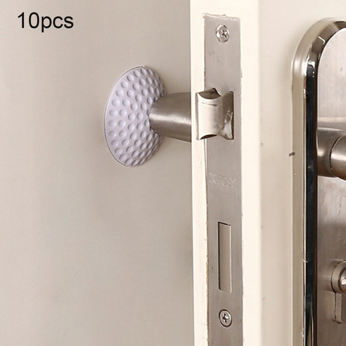 ELECTROPRIME 10 PCS Rubber Door Handle Mute Wall Pad Anti-collision Pad, Random Color Delivery, Size: 5 * 1cm