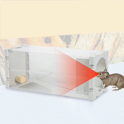 ELECTROPRIME Door Humane Animal Live Cage, Rat, Mouse and More Small Rodents PP Material Transparent Cage Trap