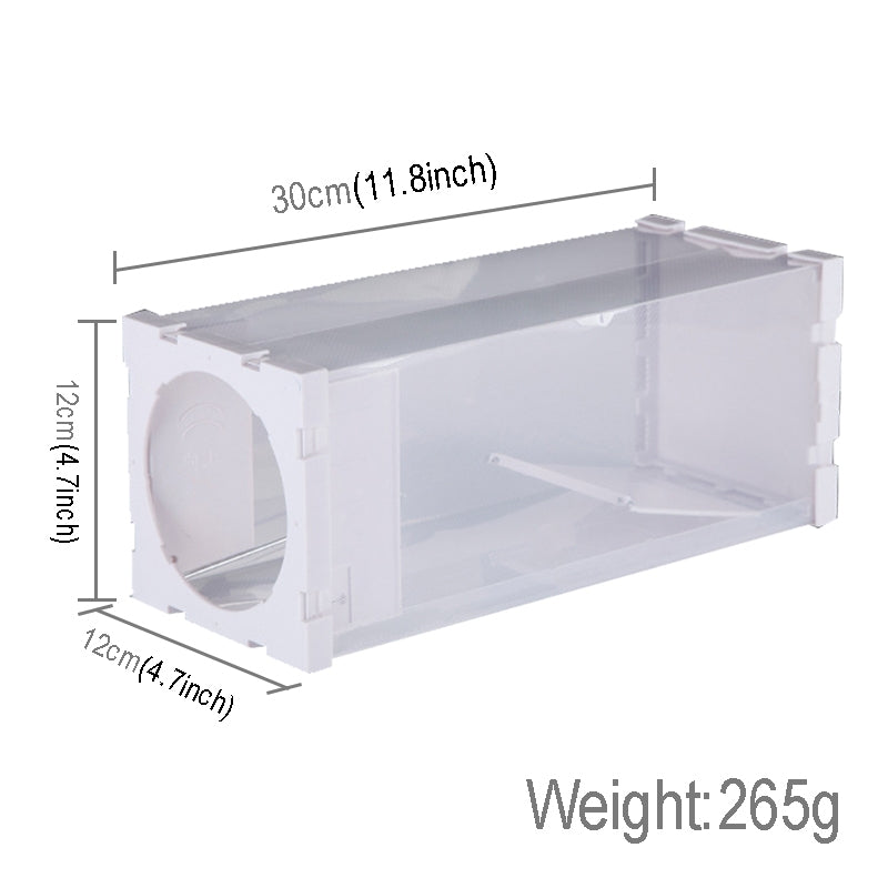 ELECTROPRIME Door Humane Animal Live Cage, Rat, Mouse and More Small Rodents PP Material Transparent Cage Trap