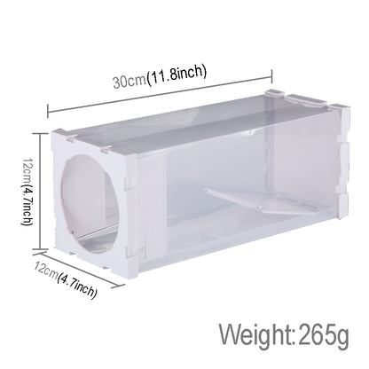 ELECTROPRIME Door Humane Animal Live Cage, Rat, Mouse and More Small Rodents PP Material Transparent Cage Trap