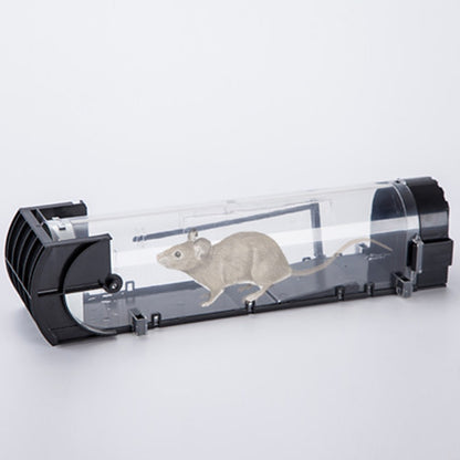 ELECTROPRIME Door Humane Animal Live Cage, Rat, Mouse and More Small Rodents ABS Material Transparent Trap Cage