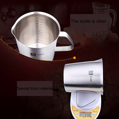 ELECTROPRIME SSGP Kitchen Cooking Tool Stainless Steel Graduated Measuring Cups, Size: 10*9.5cm, 500ml