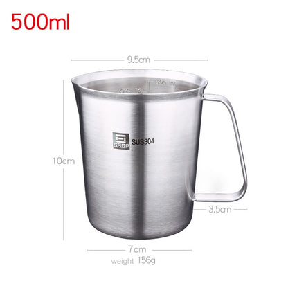 ELECTROPRIME SSGP Kitchen Cooking Tool Stainless Steel Graduated Measuring Cups, Size: 10*9.5cm, 500ml