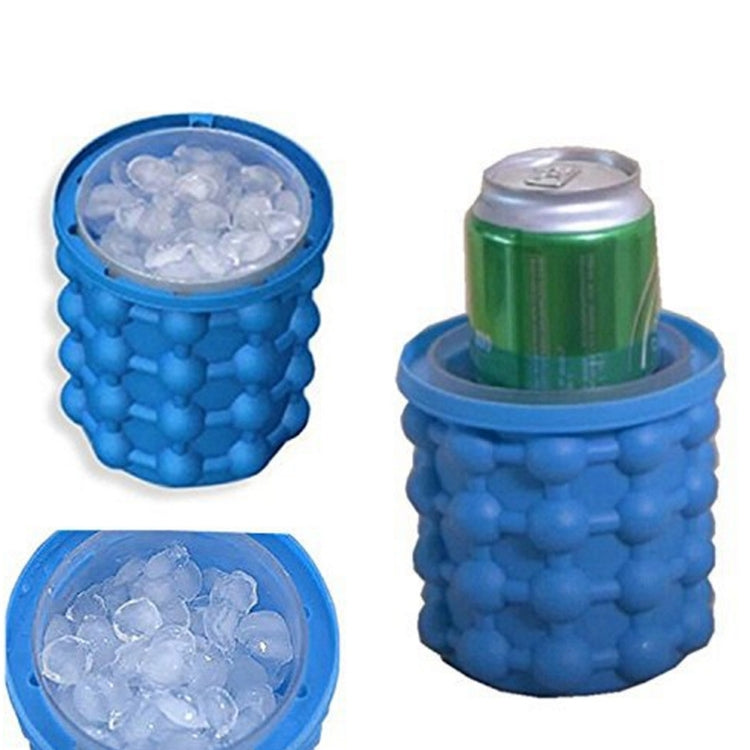 ELECTROPRIME Silicone + PP Saving Ice Cube Maker Ice Bucket, Size: 14.5*13*13cm