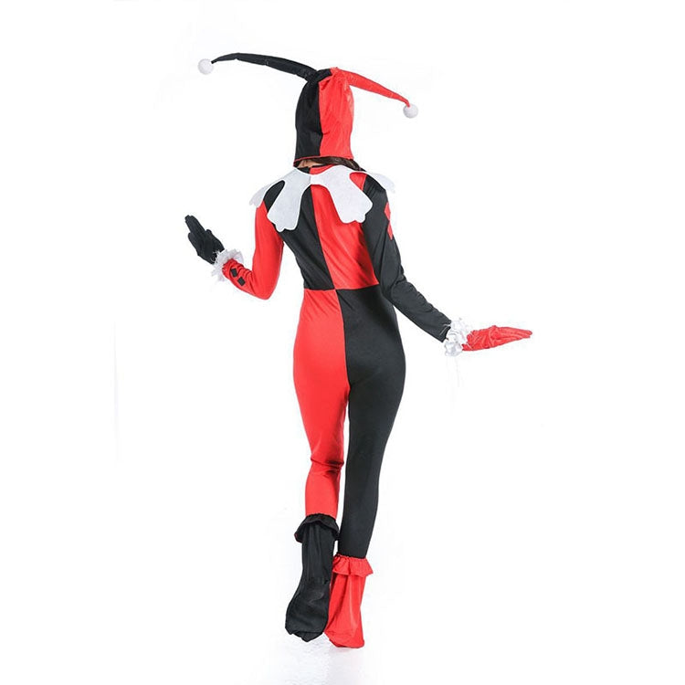 ELECTROPRIME Halloween Costume Women Harry Qinn Clown Cosplay Clothing, Size:L, Bust:86~92cm, Waistline:70~75cm, Jumpsuit Length:140cm