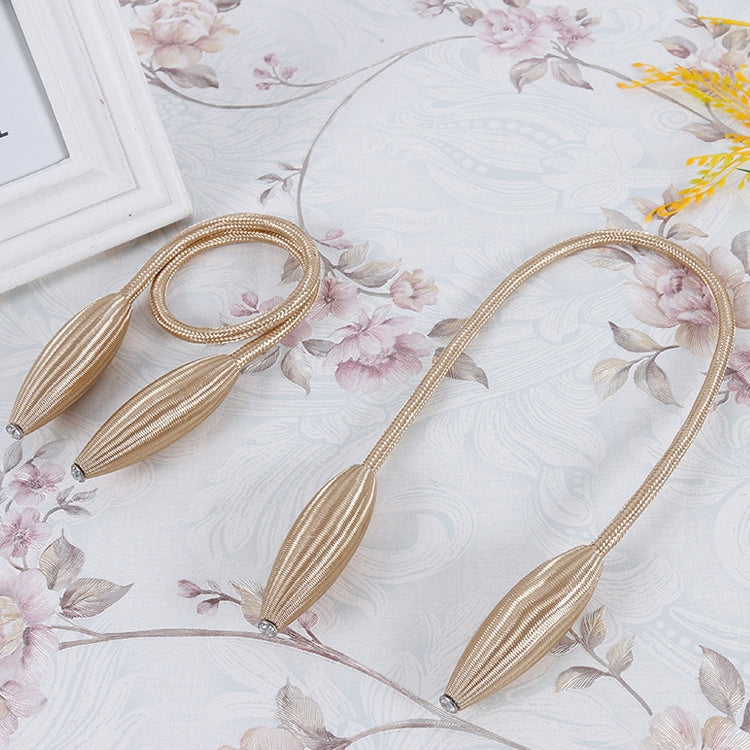 ELECTROPRIME Fashion Adornments Creative Curtain Tie Rope(Gold)