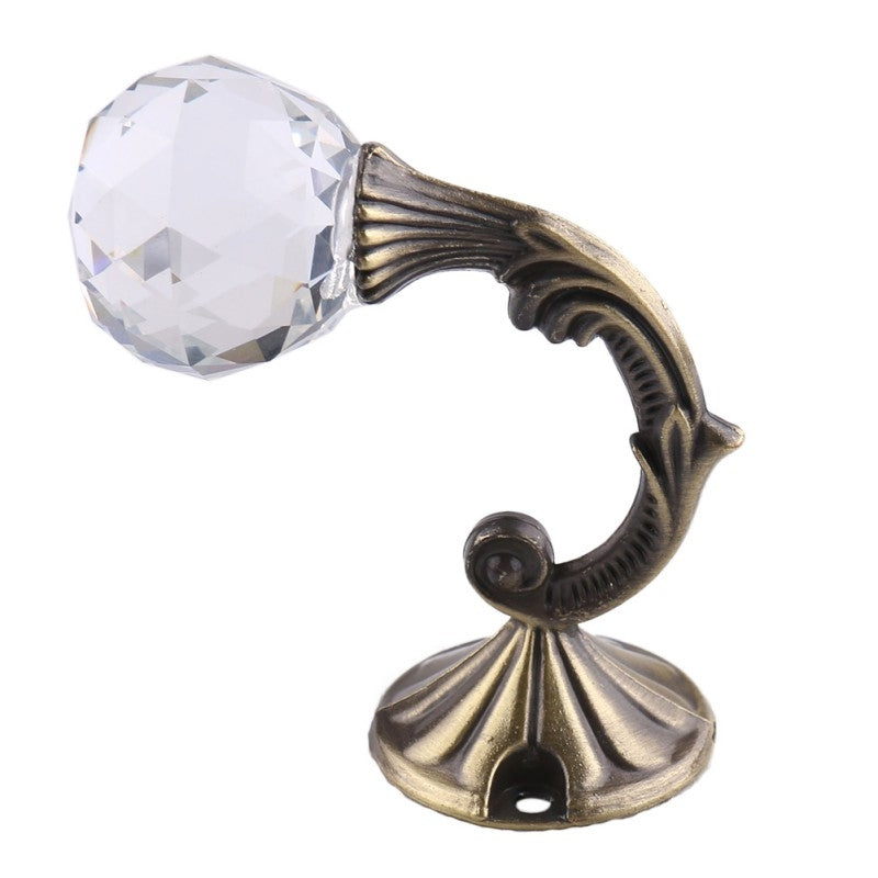 ELECTROPRIME Retro Water Wafer Head Barb Curtain Decorative Wall Hook(Bronze)