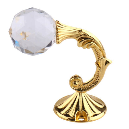 ELECTROPRIME Retro Water Wafer Head Barb Curtain Decorative Wall Hook(Gold)