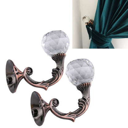 ELECTROPRIME Retro Water Wafer Head Barb Curtain Decorative Wall Hook(Purplish Red)