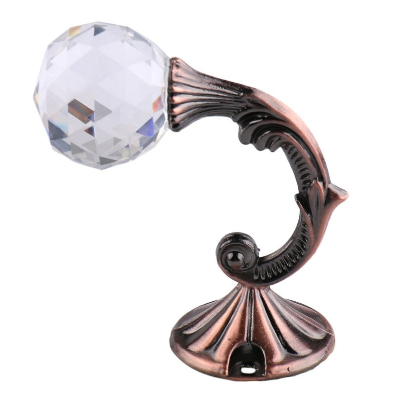 ELECTROPRIME Retro Water Wafer Head Barb Curtain Decorative Wall Hook(Purplish Red)