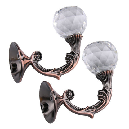 ELECTROPRIME Retro Water Wafer Head Barb Curtain Decorative Wall Hook(Purplish Red)