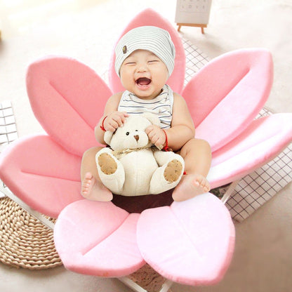ELECTROPRIME Foldable Bathtub Blooming Sink Lotus Flower Bath Mat Pad for Newborn Baby, Size: 80cm x 80cm x 5cm(Pink)