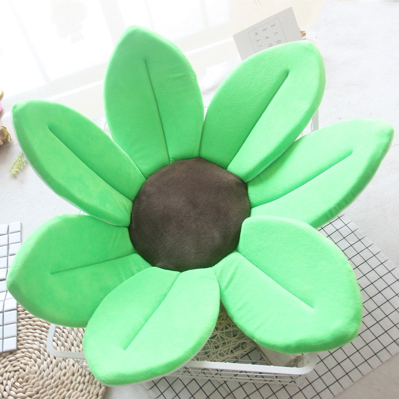 ELECTROPRIME Foldable Bathtub Blooming Sink Lotus Flower Bath Mat Pad for Newborn Baby, Size: 80cm x 80cm x 5cm(Green)