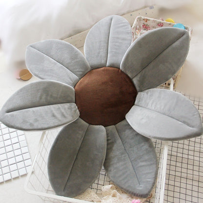 ELECTROPRIME Foldable Bathtub Blooming Sink Lotus Flower Bath Mat Pad for Newborn Baby, Size: 80cm x 80cm x 5cm(Grey)