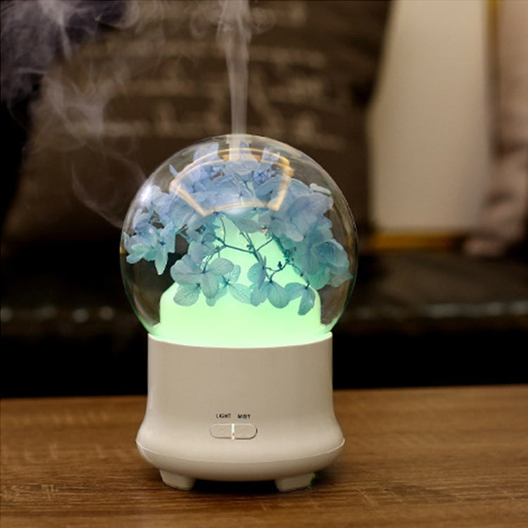 ELECTROPRIME ML-824 100ML Gypsophila Flowers Aromatherapy Diffuser Air Humidifier with Colorful LED Light for Office / Home(Blue)