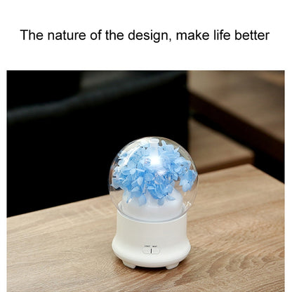 ELECTROPRIME ML-824 100ML Gypsophila Flowers Aromatherapy Diffuser Air Humidifier with Colorful LED Light for Office / Home(Blue)