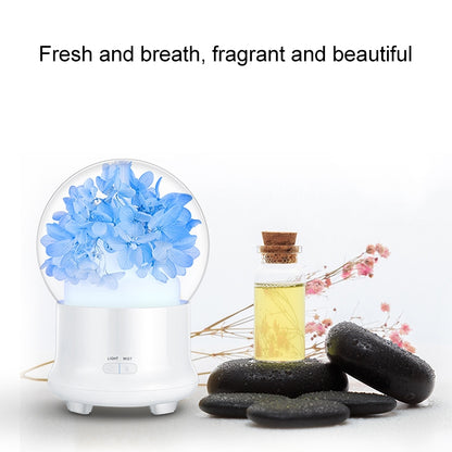 ELECTROPRIME ML-824 100ML Gypsophila Flowers Aromatherapy Diffuser Air Humidifier with Colorful LED Light for Office / Home(Blue)
