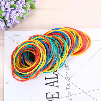 ELECTROPRIME Assorted Color Sturdy Stretchable Elastic Rubber Bands School Office Supplies Stationery, 1KG Per Bag