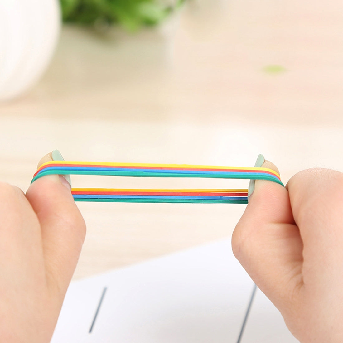 ELECTROPRIME Assorted Color Sturdy Stretchable Elastic Rubber Bands School Office Supplies Stationery, 1KG Per Bag