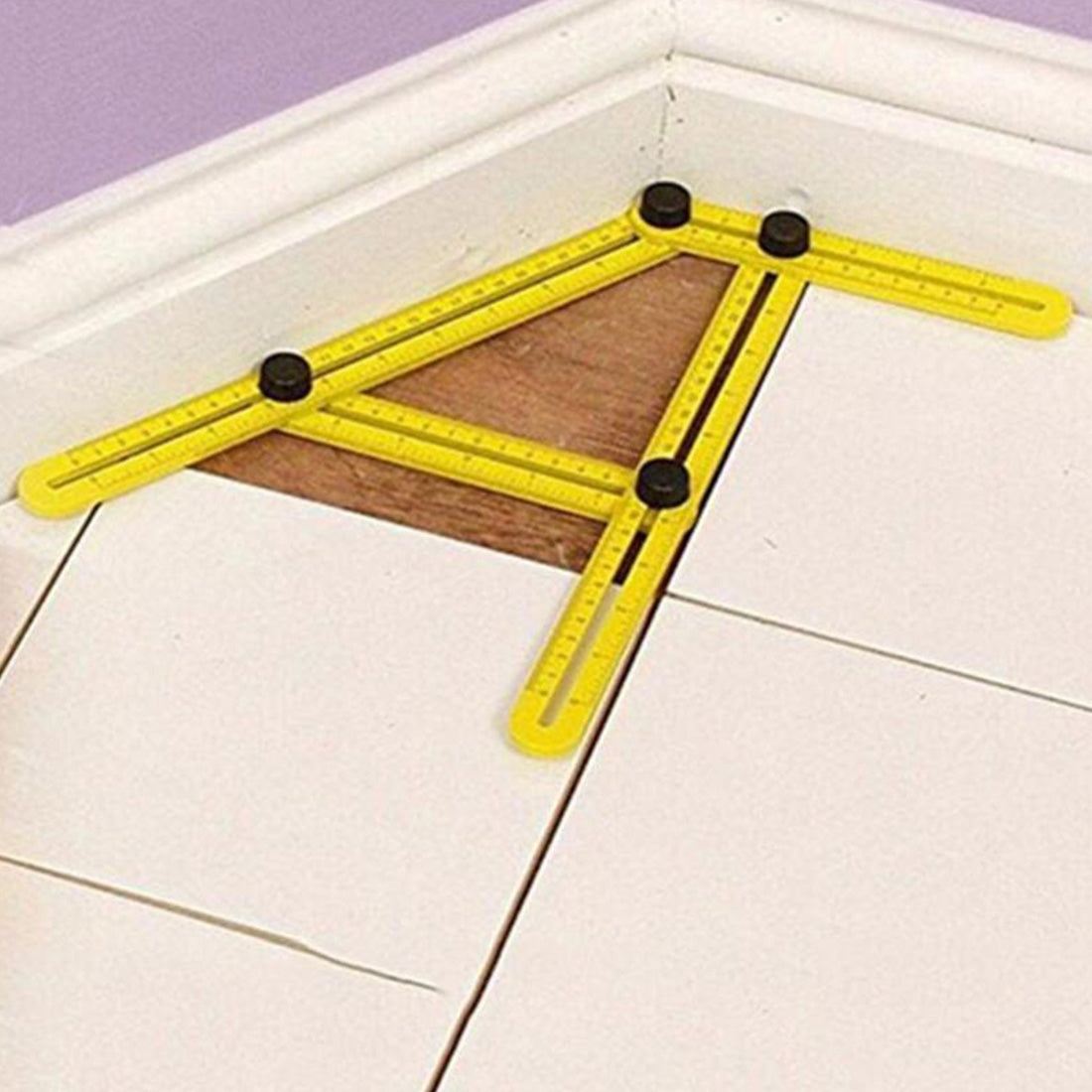 ELECTROPRIME DIY Four-sided Angle Measuring Ruler Layout Tool for Handymen, Builders, Craftsmen