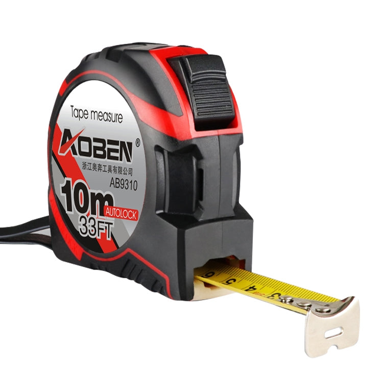 ELECTROPRIME Aoben Retractable Ruler Measuring Tape Portable Pull Ruler Mini Tape Measure, Length: 10m Width: 25mm