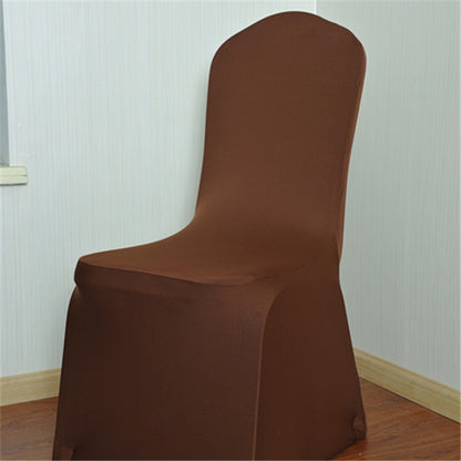 ELECTROPRIME Elastic Chair Cover Weddings Banquet Restaurant Chair Covers(Coffee)