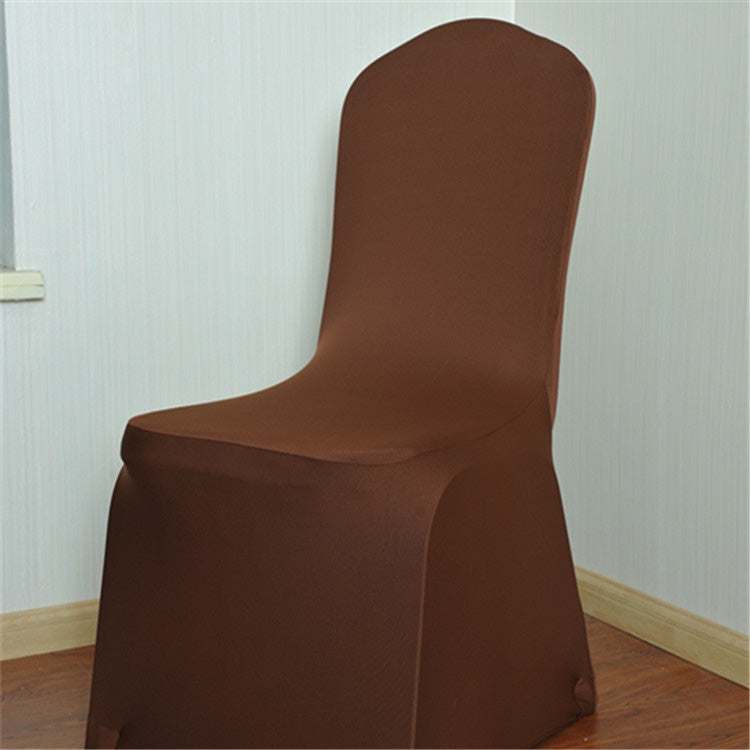 ELECTROPRIME Elastic Chair Cover Weddings Banquet Restaurant Chair Covers(Coffee)