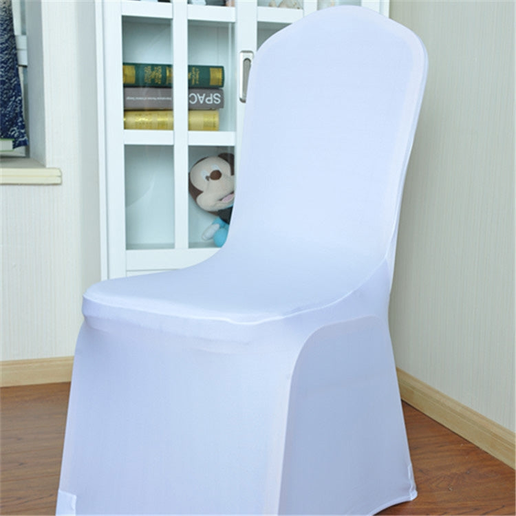ELECTROPRIME Elastic Chair Cover Weddings Banquet Restaurant Chair Covers(White)
