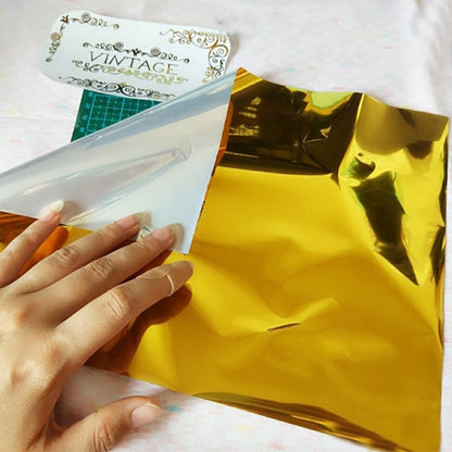 ELECTROPRIME 50pcs / Pack A4 Size Foil Papers, Random One Color Delivery