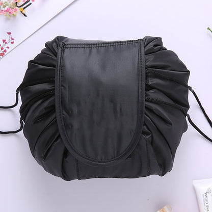 ELECTROPRIME Travel Large Volume Drawstring Bag Cosmetic Sundries Storage Bag(Black)