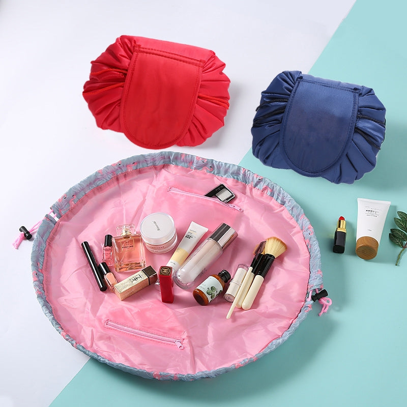 ELECTROPRIME Travel Large Volume Drawstring Bag Cosmetic Sundries Storage Bag(Black)