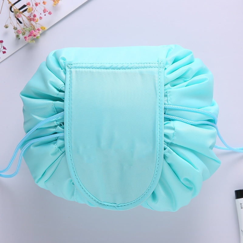 ELECTROPRIME Travel Large Volume Drawstring Bag Cosmetic Sundries Storage Bag(Mint Green)